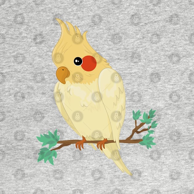 Cockatiel Cute Birb by HamilcArt